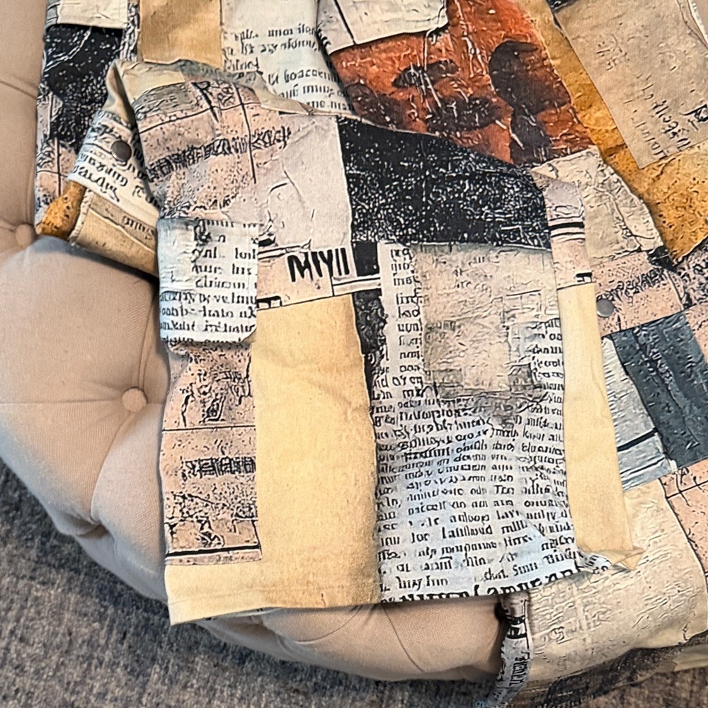 Patchwork Wide Leg Pants - image 4